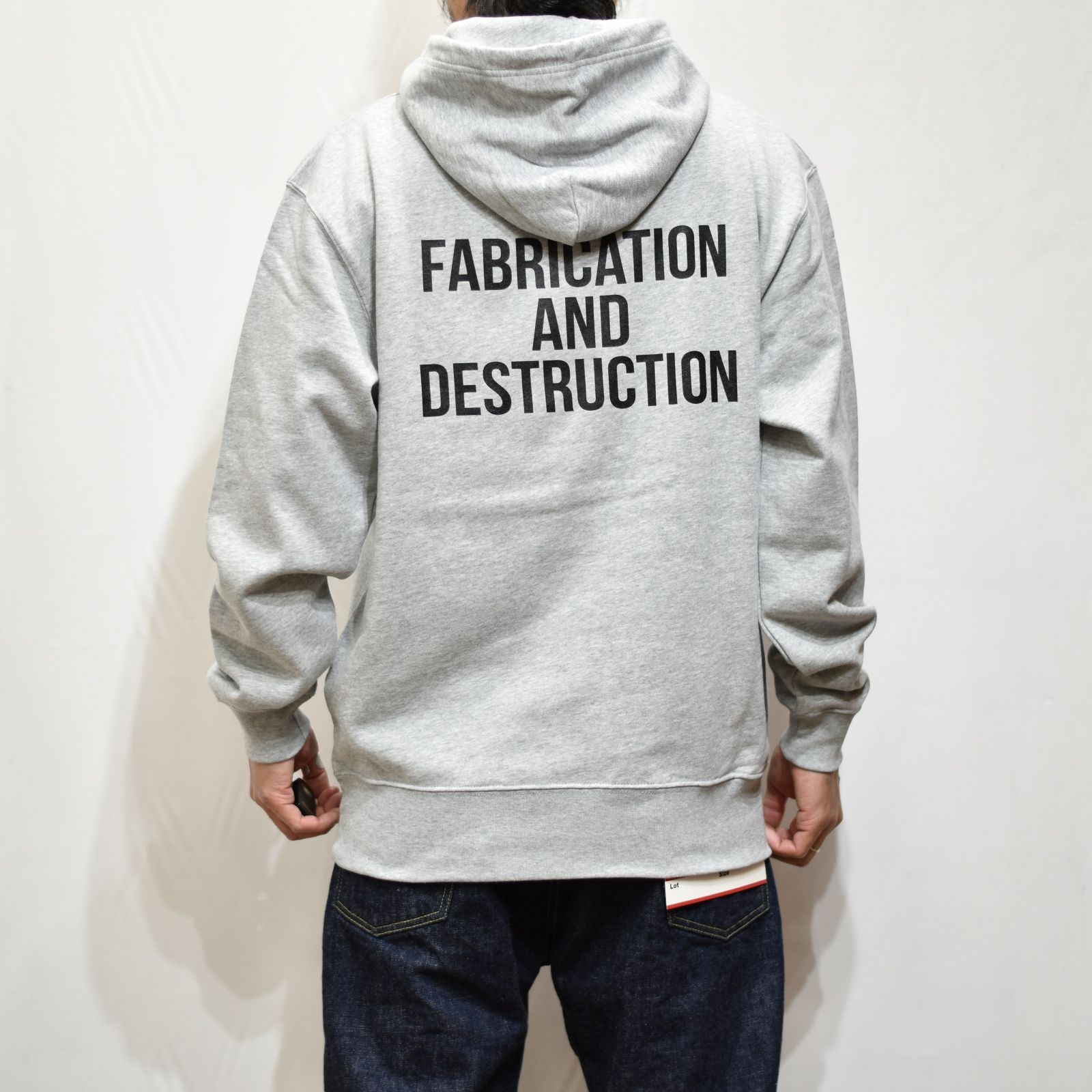 CUTRATE LOGO L/S PULLOVER PARKA  (GRAY)
