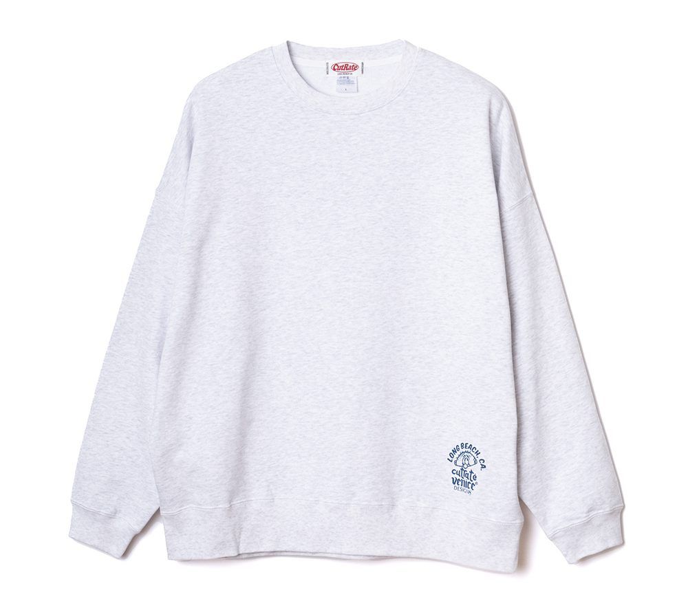 ×VENICE8 COFFEE HOUSE SUBMARINE SAND DROP CREW NECK SWEAT (GRY) / ドロップショルダー クルーネック スウェット