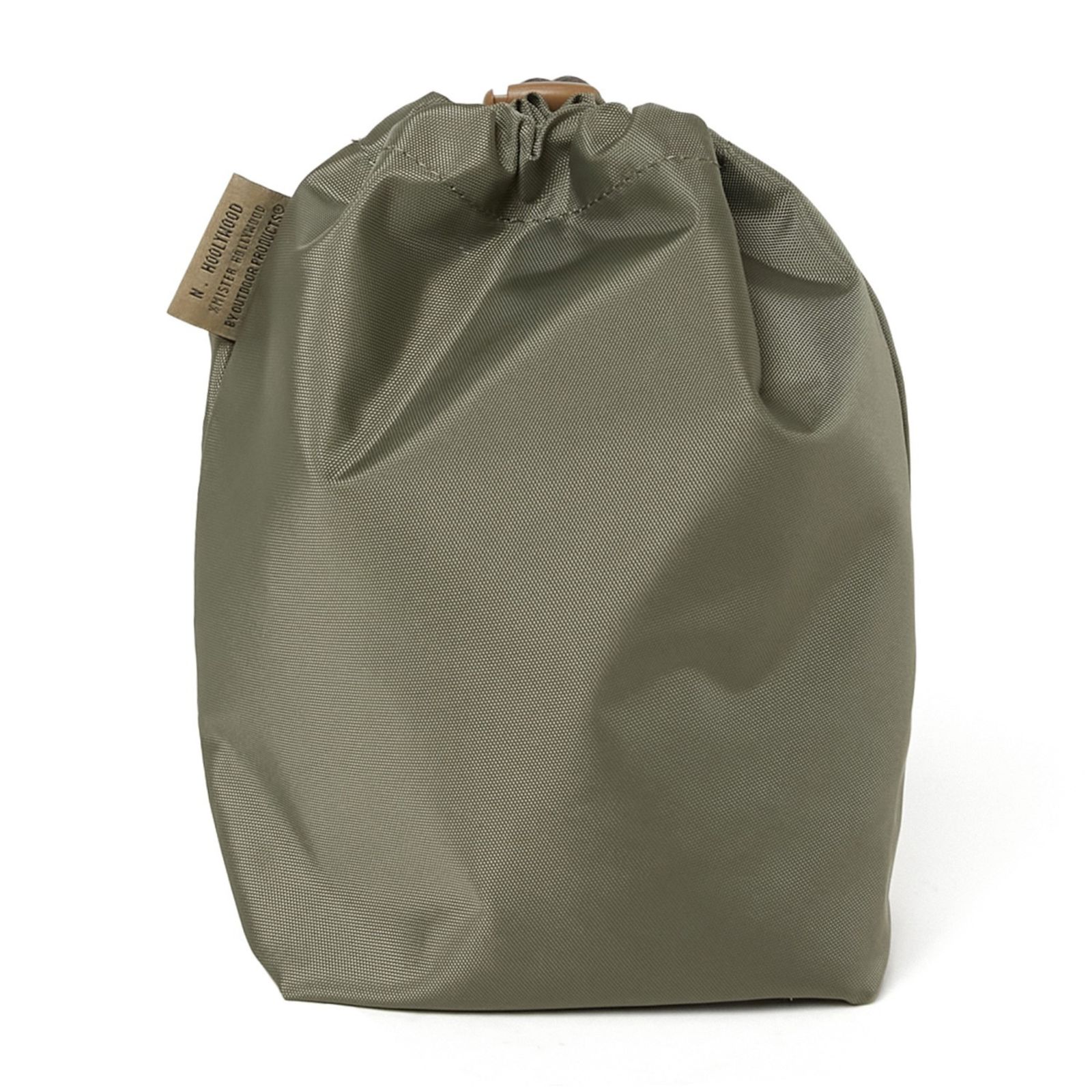× OUTDOOR PRODUCTS DRAWSTRING BAG （KHAKI） / ナイロン バッグ （カーキ）