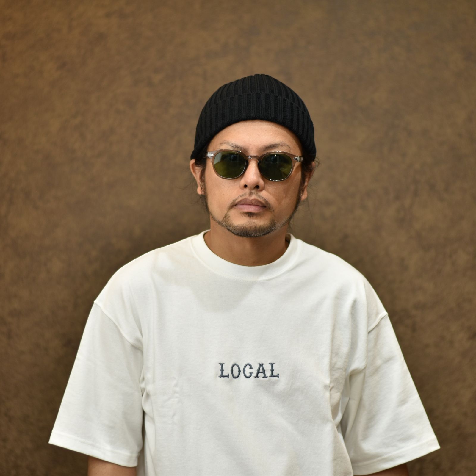 CUTRATE LOGO GLASSES (CLEAR GRAY × GREEN) / カットレイト ロゴ グラシズ
