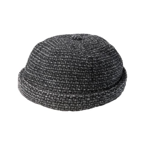 TWEED KNIT FISHERMAN’S CAP （GRAY）｜ツイード ニット フィッシャーマン キャップ｜BFA-P-031-3651-0011