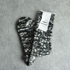 decka* MINEDENIM Melange Rib SOX （BLK） /  リブソックス （ブラック）