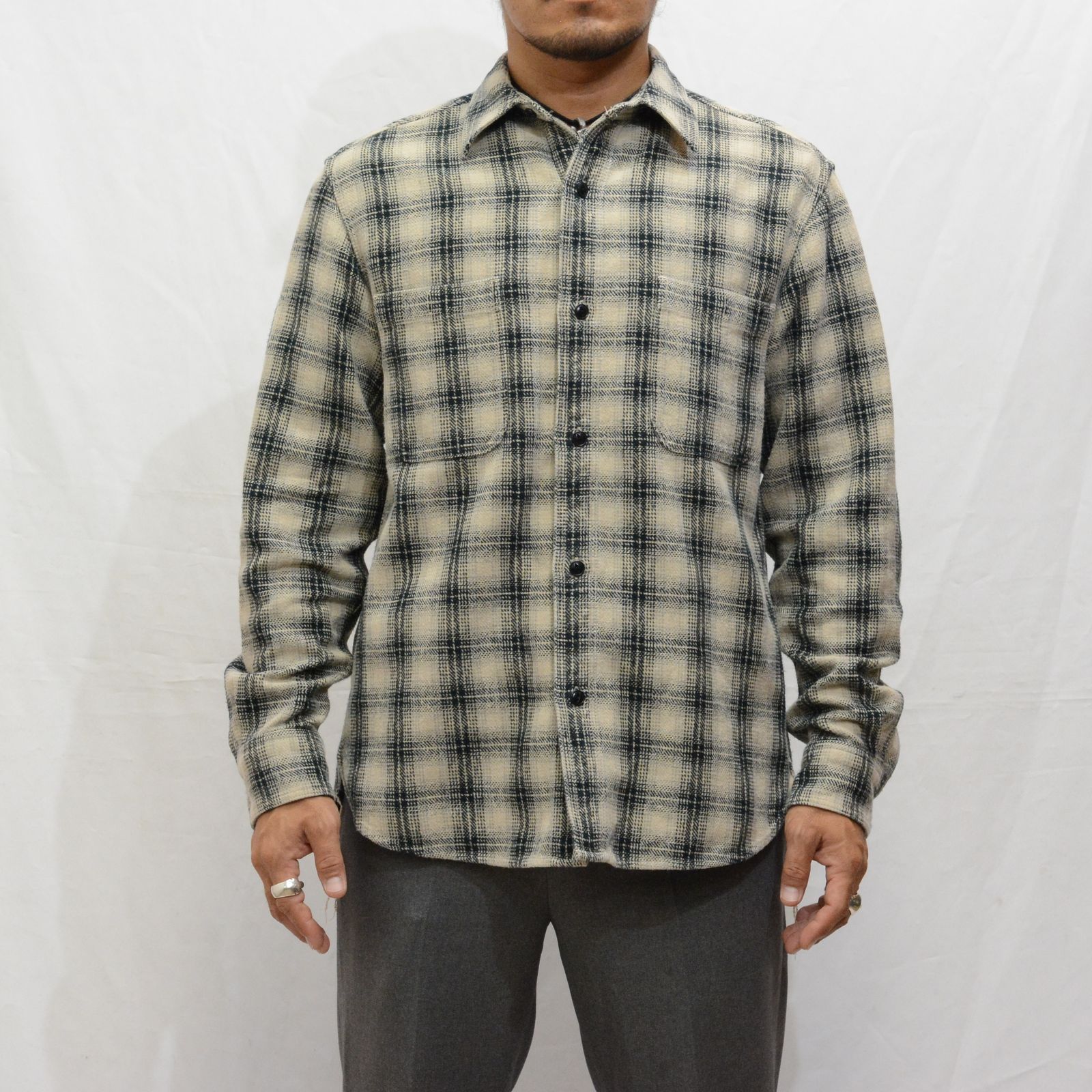 MINEDENIM - V.Check Flannel Work SH | chord online store