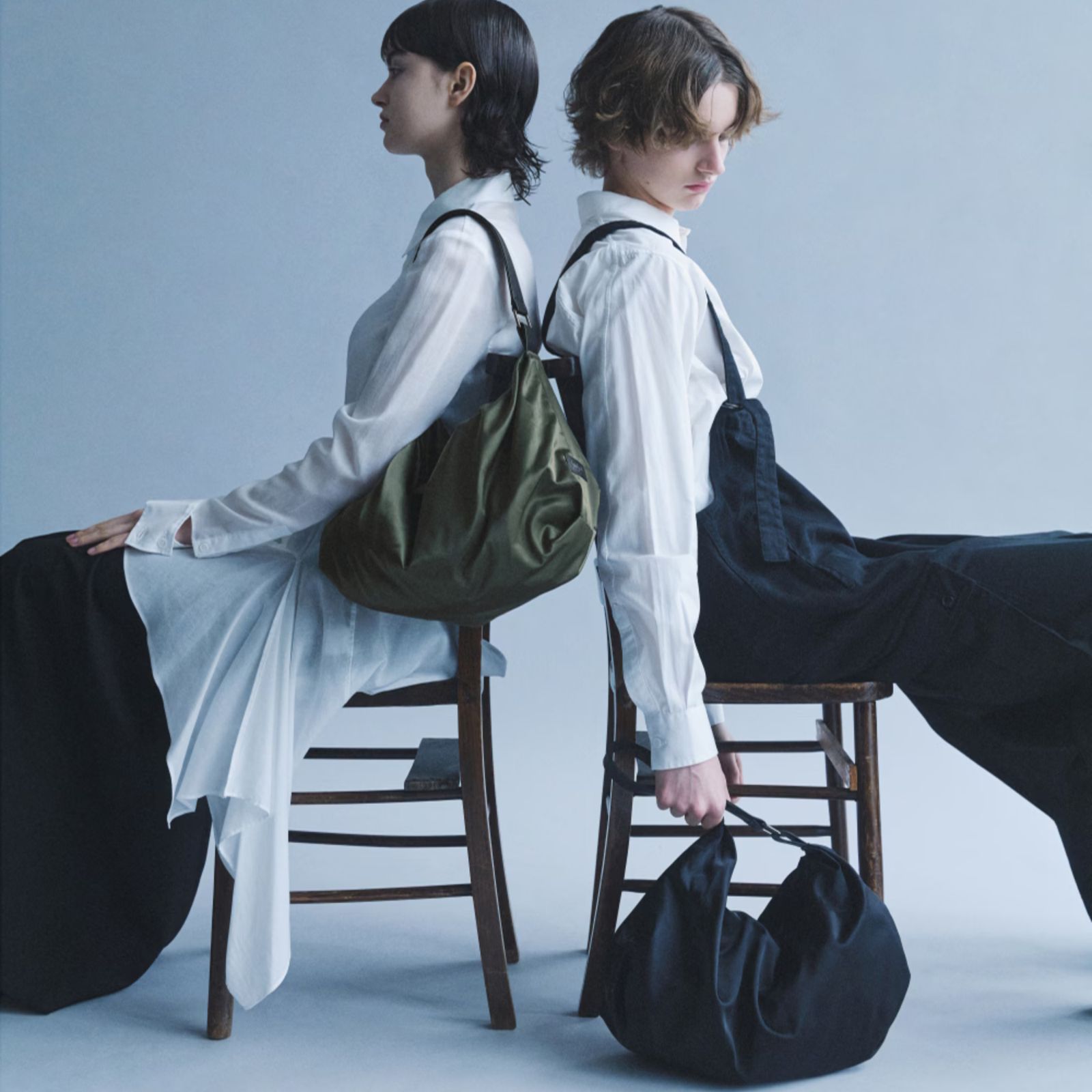 CRESCENT BAG (BLACK) / ナイロン バッグ （ブラック） DK-I34-830-2-02