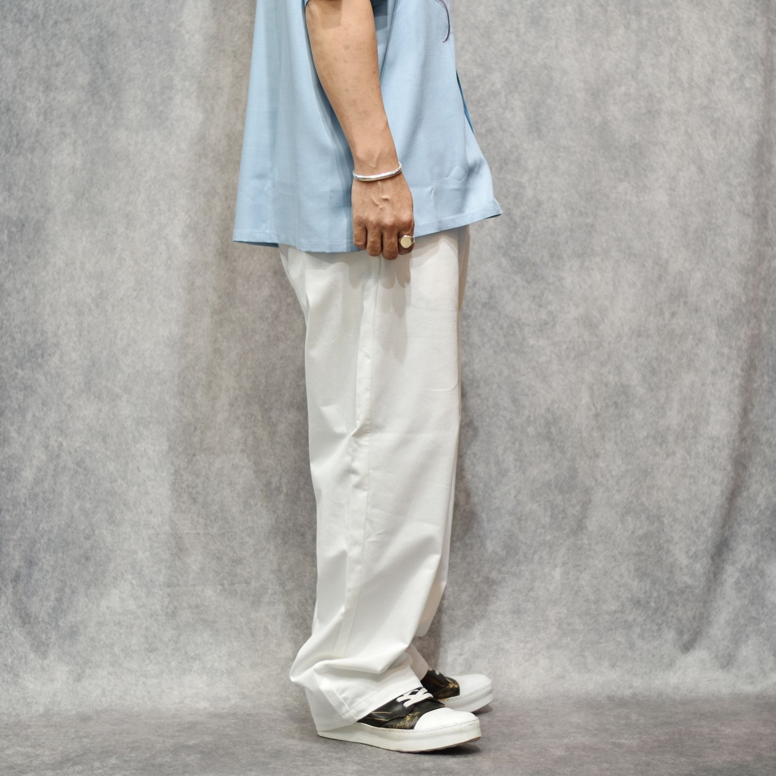 NEP BACK CHINO MILITARY PANTS (WHITE)｜ネップバックチノパンツ｜CL-26SS045