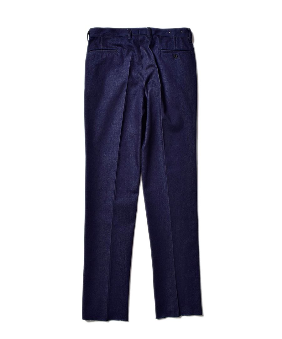 Washed Denim Slacks