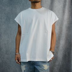 Big Nosleeve T-SH （WHT） / ビックシルエット ノースリーブ （ホワイト）