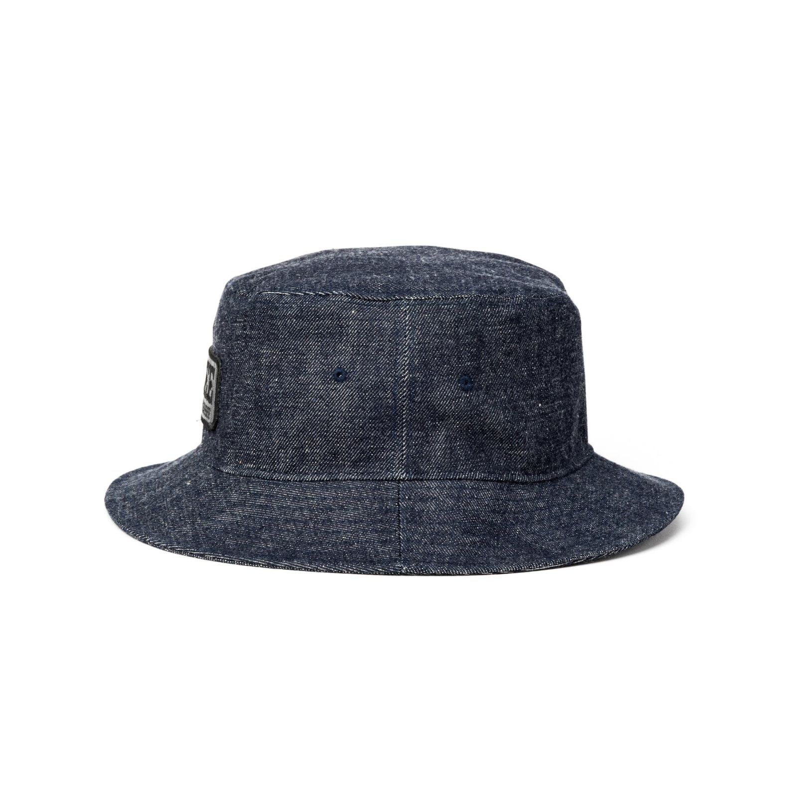 LEATHER WAPPEN DENIM BUCKET HAT (INDIGO BLUE)｜レザーワッペン デニム バケットハット｜CL-26AWCP003