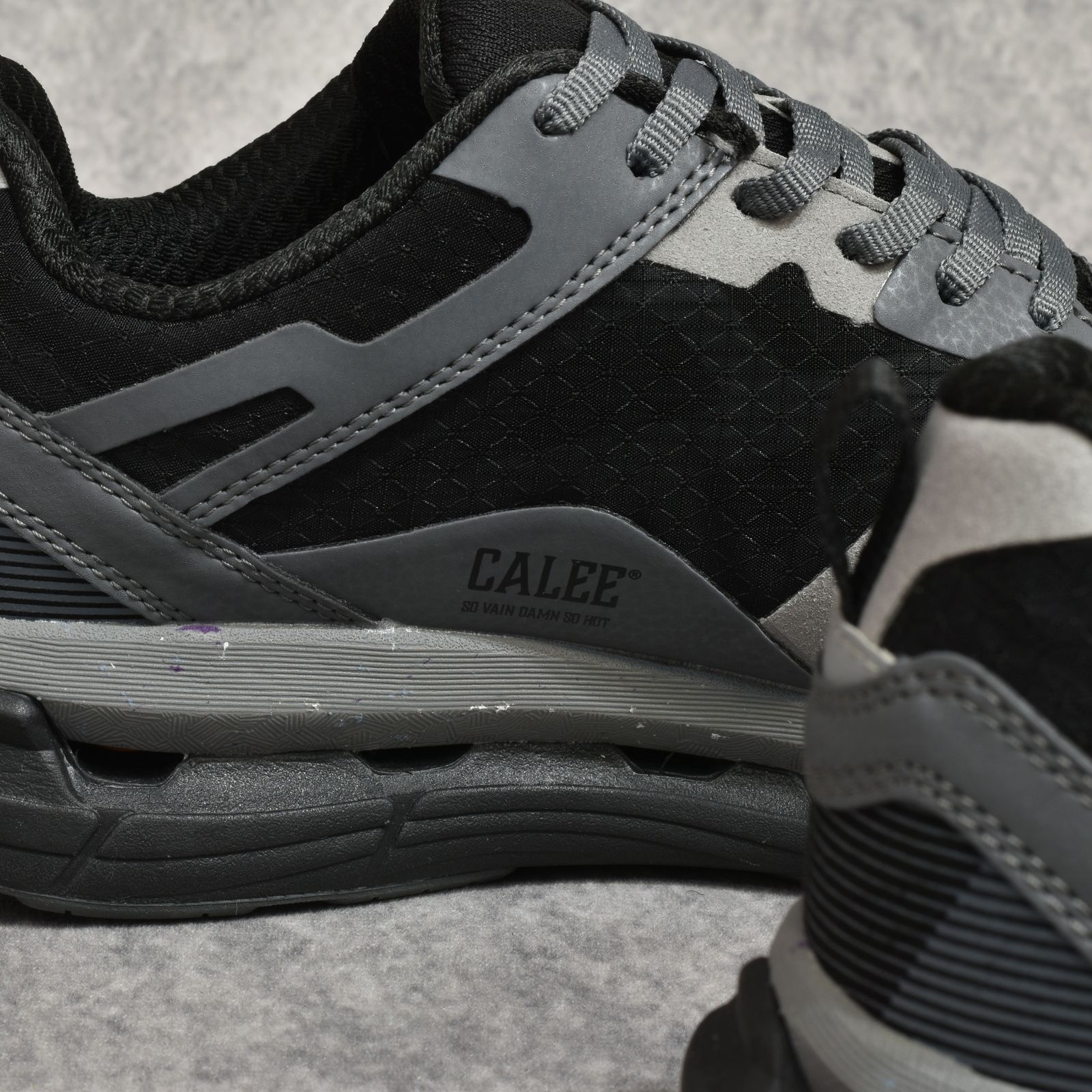 × MOISTHROUGH 360 ＜VENTIRIS＞ (BLACK / GRAY)｜モイスルー360 ＜ヴェンティリス＞ スニーカー｜MS360-CALEE001