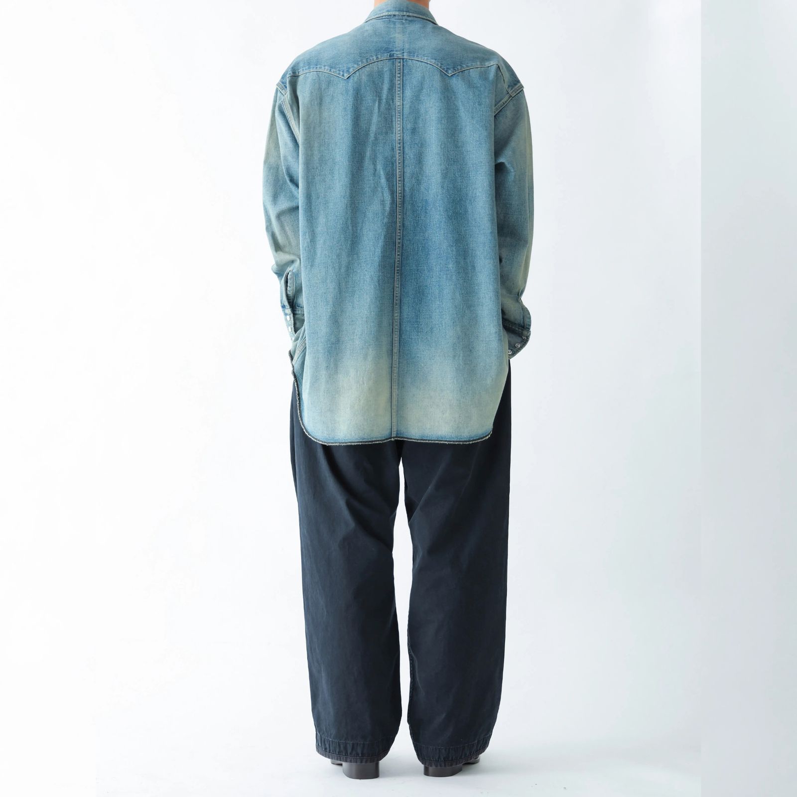 LV DENIM BIG WESTERN SHIRTS （USD） / USネイビー デニムトラウザー （インディゴ） 2026SS-PT4-YT