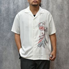× MIHO MURAKAMI EMBROIDERY SH (WHITE) / × 村上実帆 オープンカラーシャツ