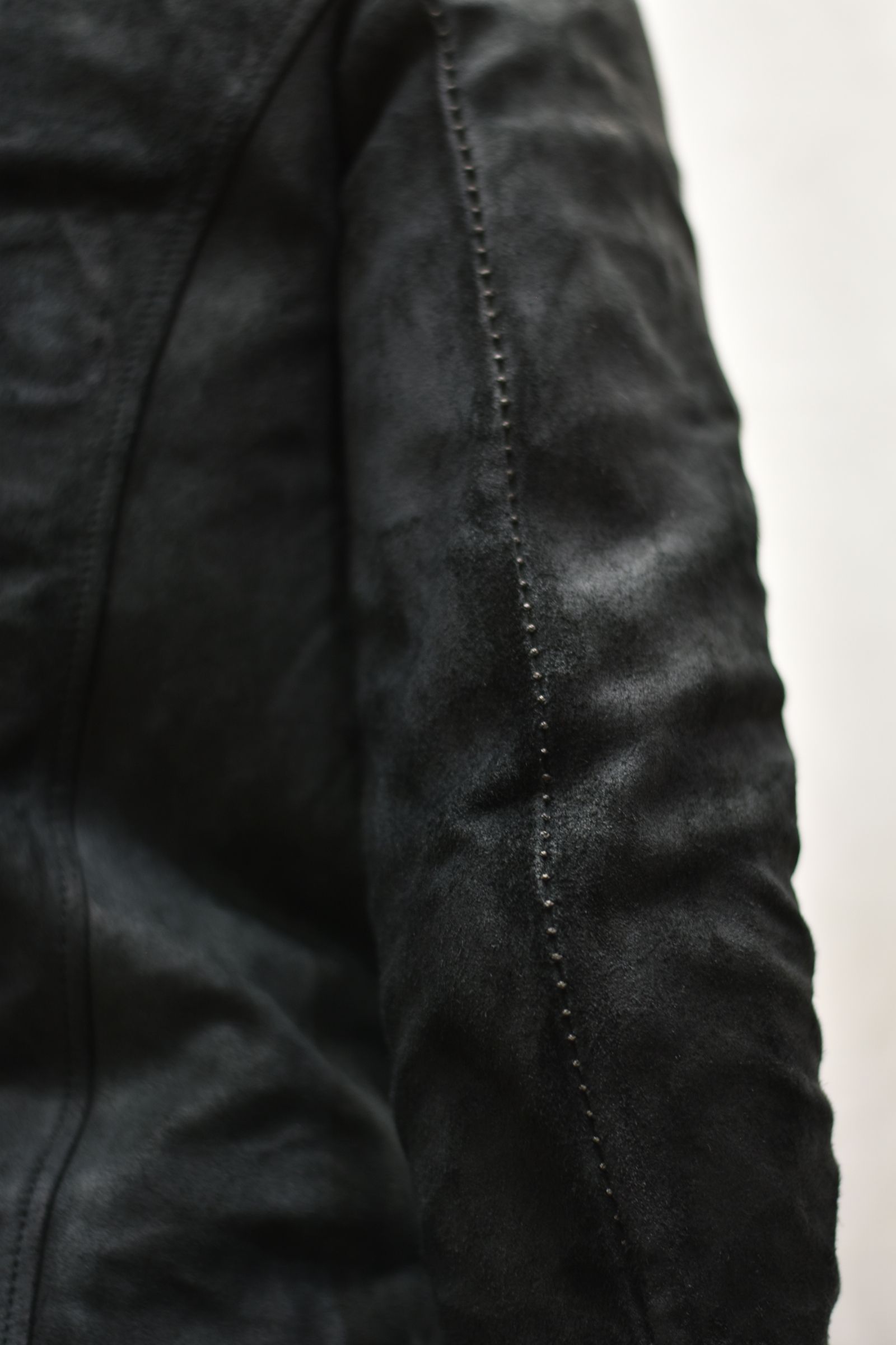 ×× incarnation ドイツベビーカーフスエード製品染め ブルゾン (BLACK)