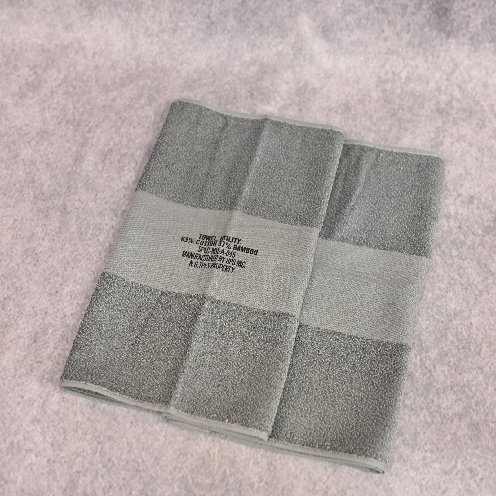 TEST PRODUCT EXCHANGE SERVISE × HIPPOPOTAMUS FACE TOWEL （KHAKI） / フェイスタオル (カーキ) TPES-AC04