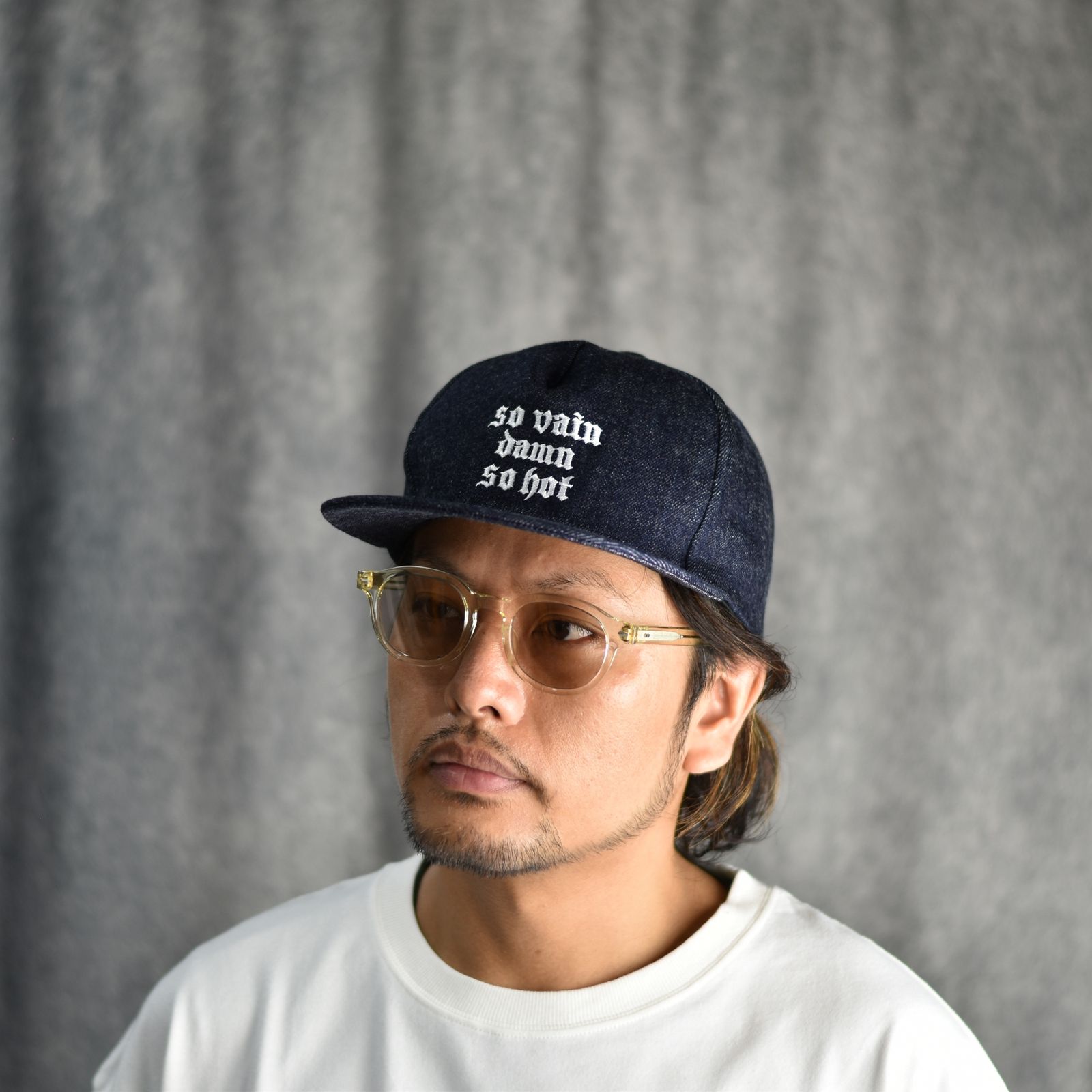 "S.V.D.S.H" DENIM CAP (INDIGO BLUE) / デニム ベースボールキャップ
