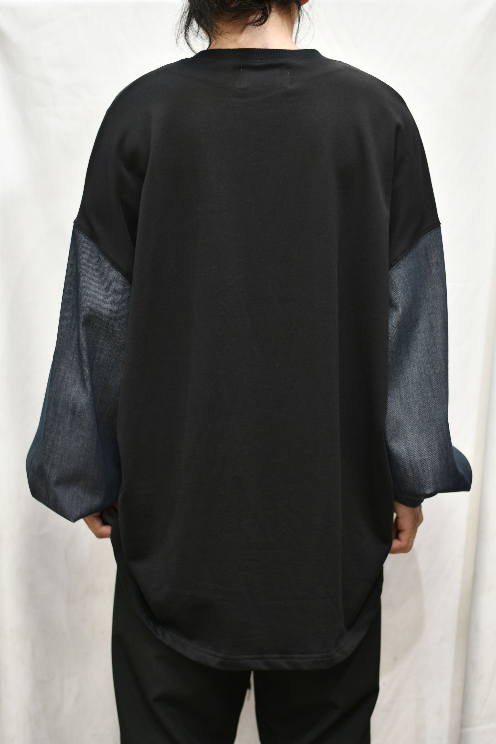 コンビネーションプルオーバー / LB21FW-PO02-DN (BLACK×NAVY)