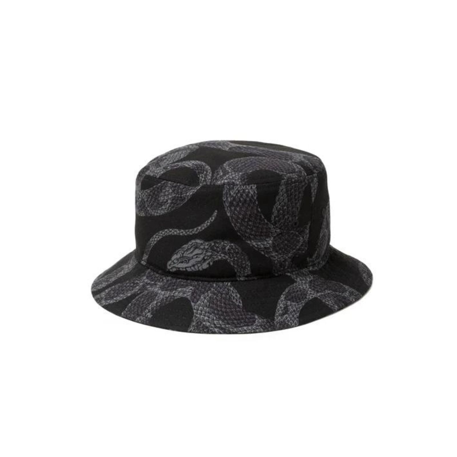 R/P ALLOVER SNAKE PATTERN BUCKET HAT ＜LIMITED＞ (BLACK) / スネーク柄 バケットハット