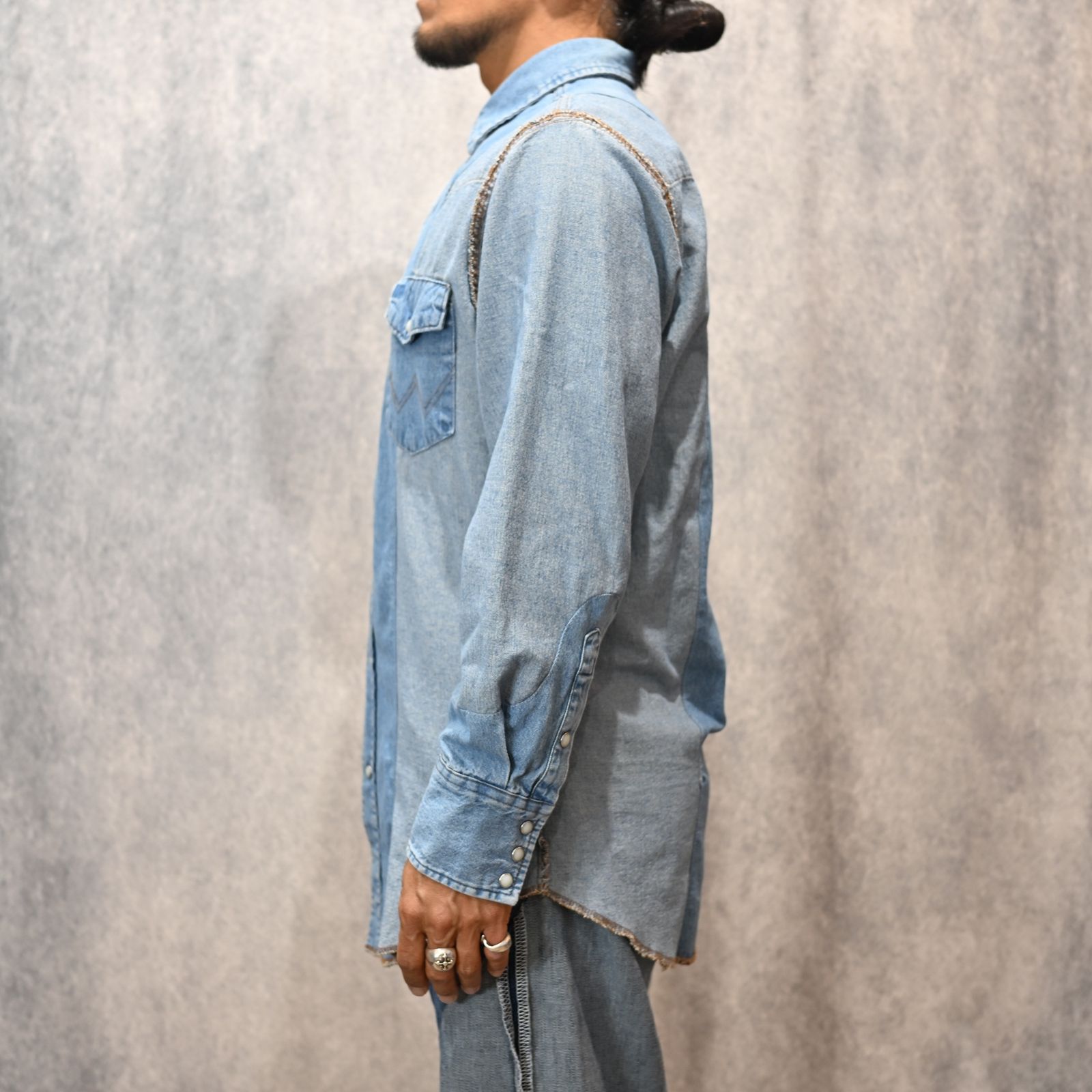 OLD PARK×MINEDENIM Inside out Western SH （USS） / MND-25SSOP001