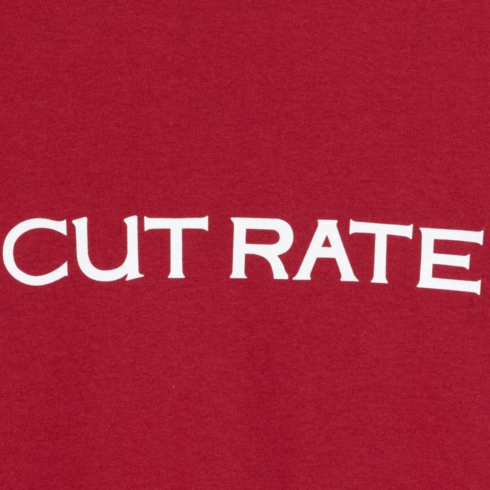 CUTRATE F&D LOGO S/S TEE (CARDINAL RED) / プリントTシャツ
