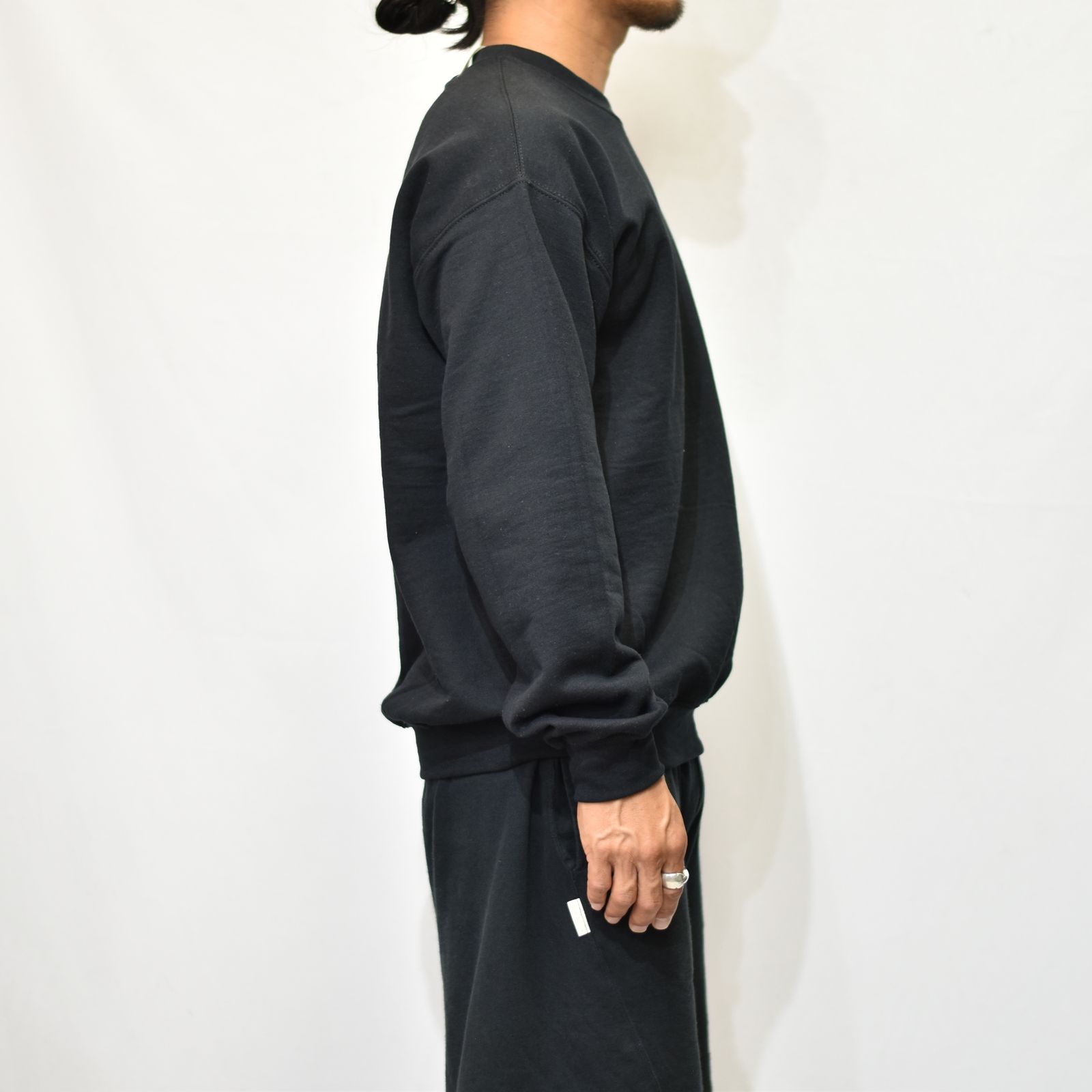 CREWNECK SWEARTSHIRT （BLACK） 裏毛トレーナー