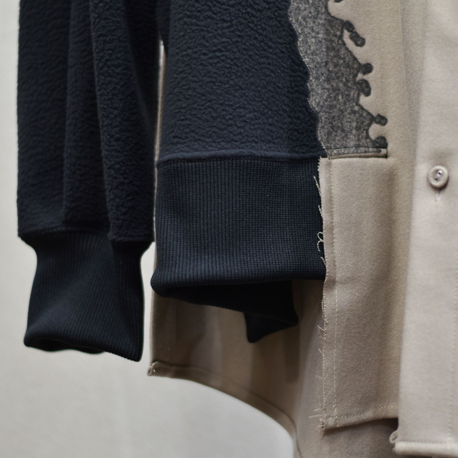 ニードルパンチシャツ / LB23AW-SH01-NDP-PL (WOOD×BLACK)