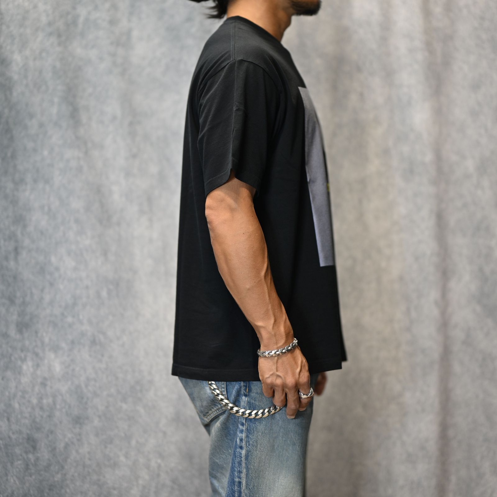 MINEDENIM MIKE DOWSON Tシャツ ブラック　L MINEDENIM - Stie-lo × Mike Dowson T-SH (BLACK) / ×スティーロ