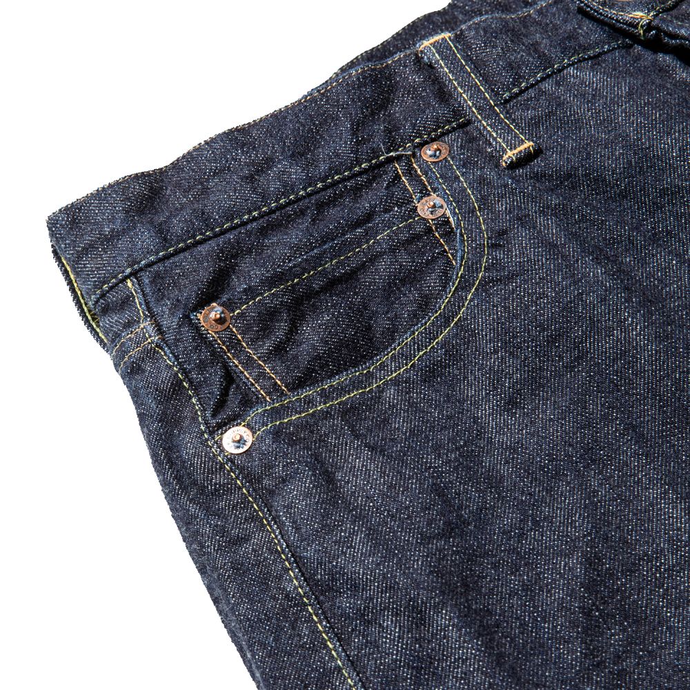 CALEE - VINTAGE REPRODUCT STRAIGHT DENIM PANTS (OW INDIGO BLUE