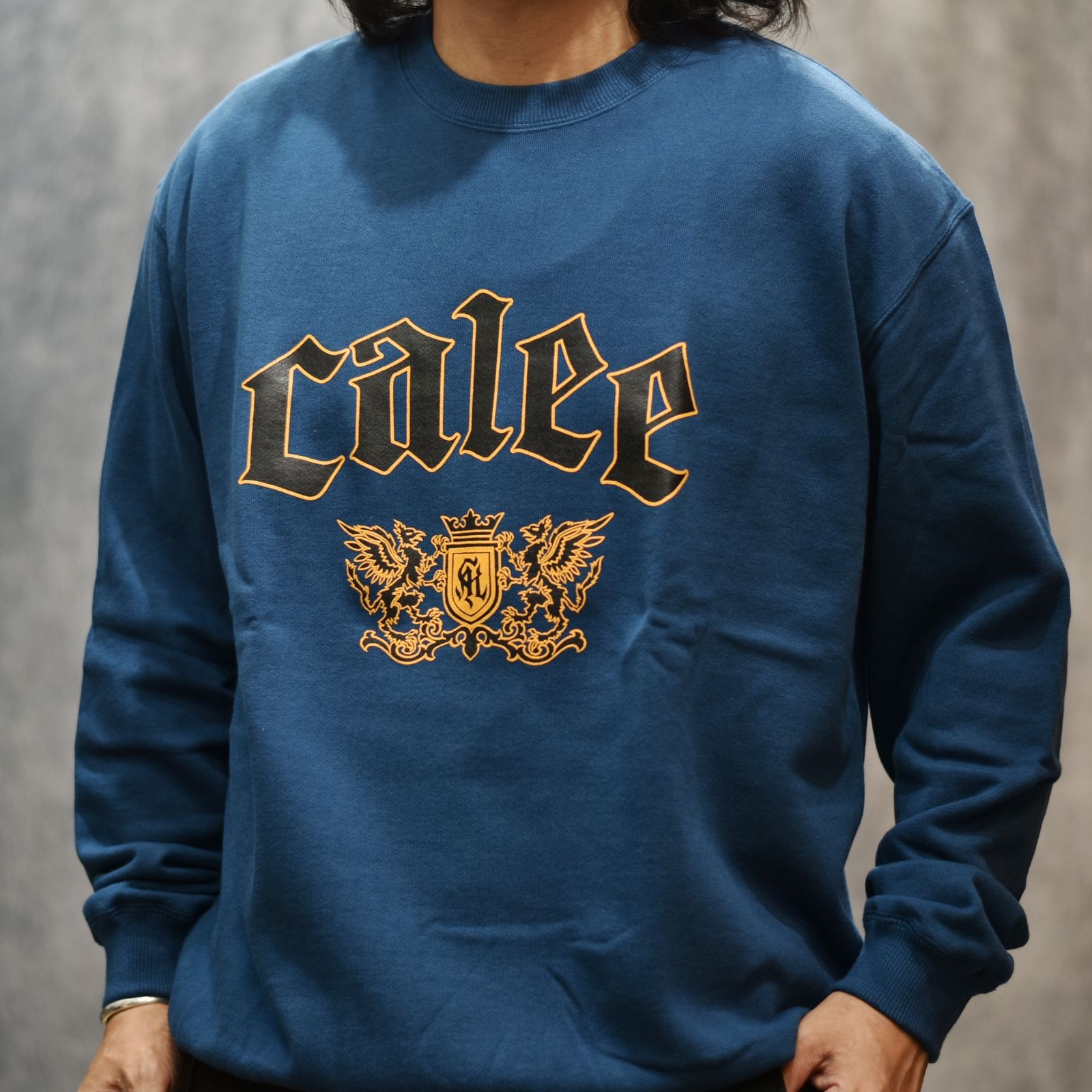 EMBLEM LOGO CREW NECK SW (NAVY)｜クルーネック スウェット トレーナー｜CL-25AW014
