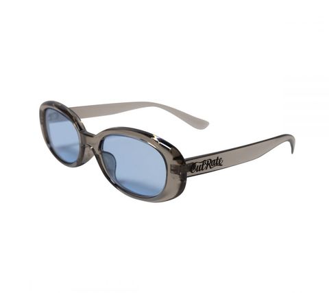 CUTRATE LOGO GLASSES (CLEAR×BLUE)｜キャットアイ サングラス｜CR-25AW001