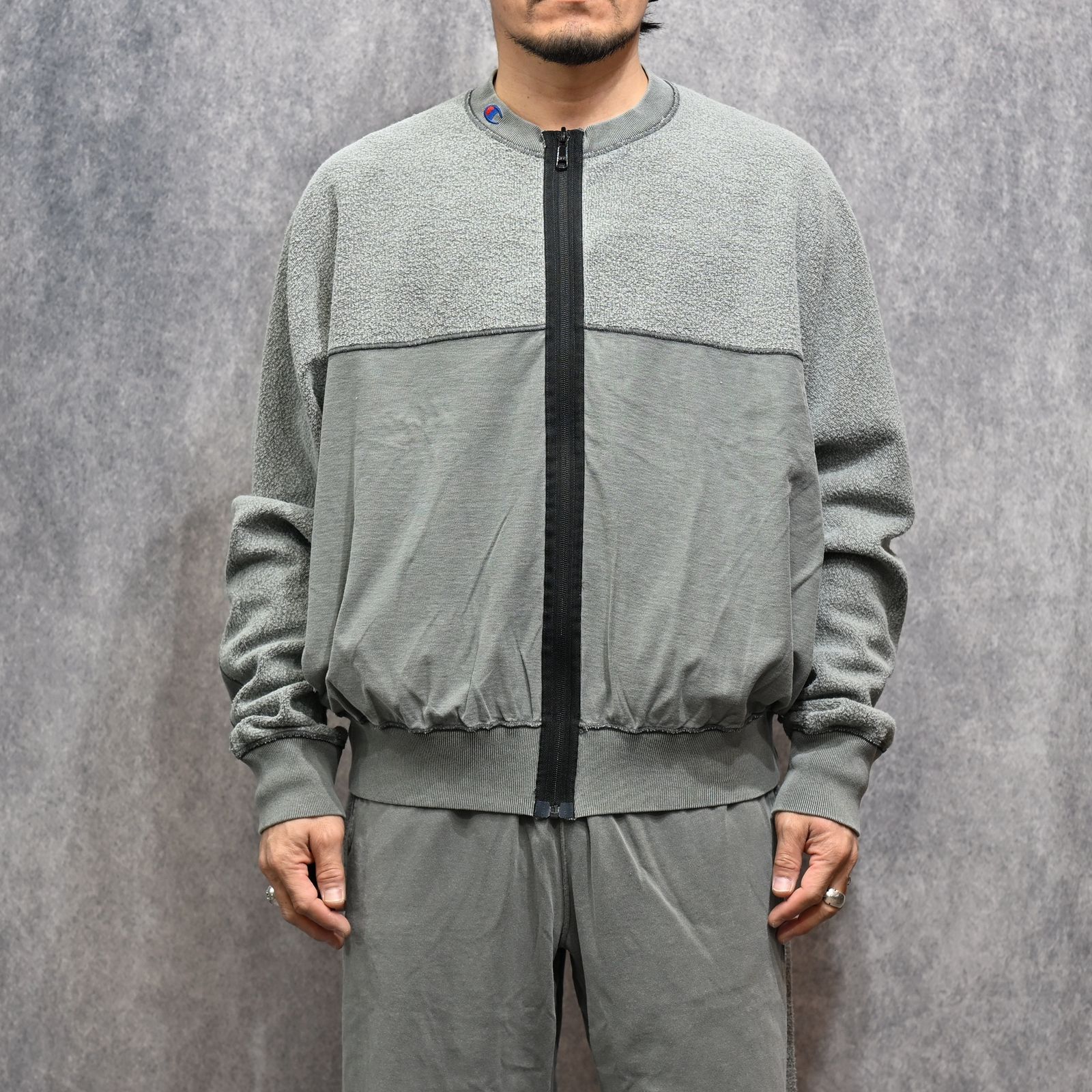 N.HOOLYWOOD × Champion｜REVERSIBLE CARDIGAN （GRAY / グレー）｜リバーシブルカーディガン｜C8-D020