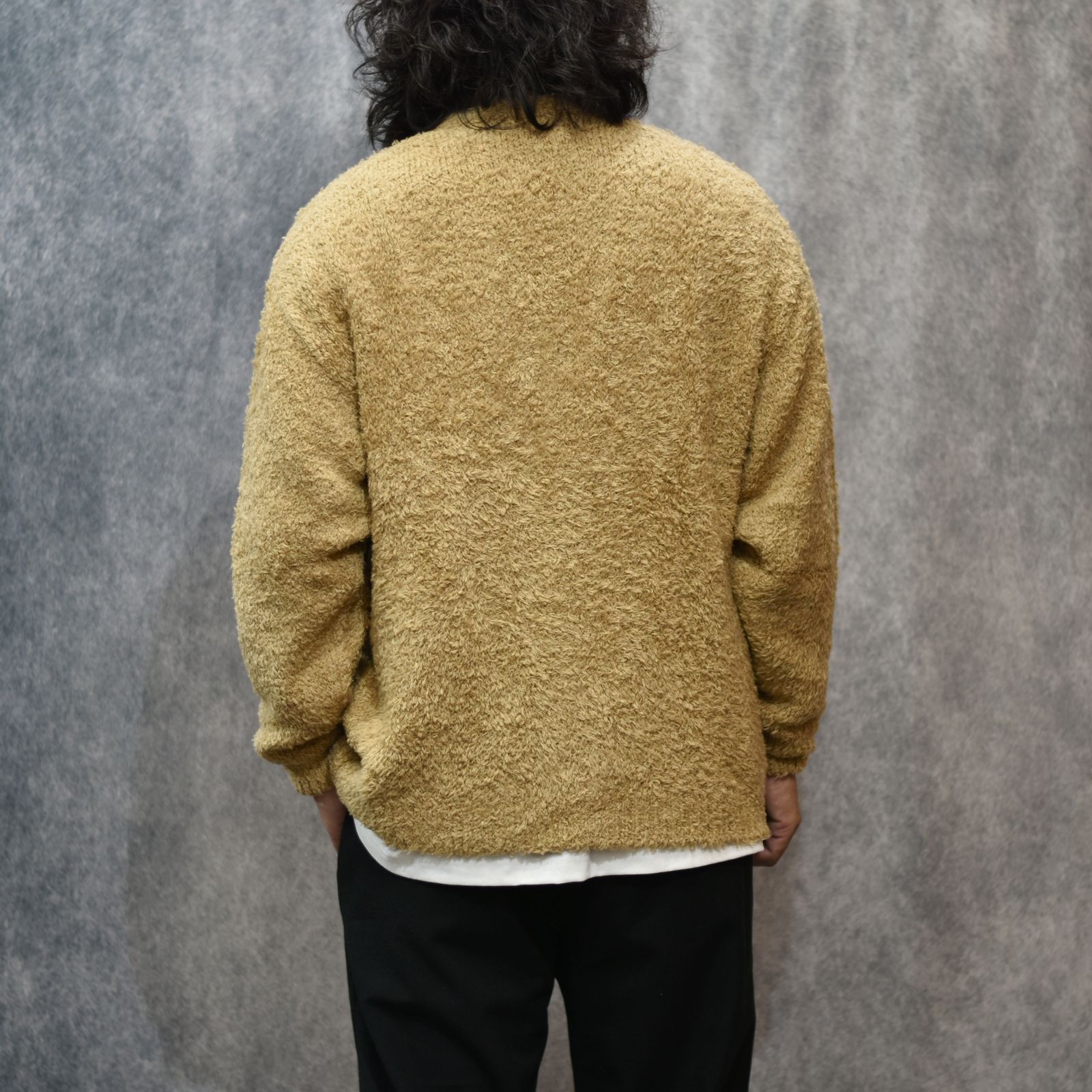 × EYYA KNIT C/F CARDIGAN (CAMEL)｜× エイヤ コットンフリース カーディガン｜CL-25AW001EYYA