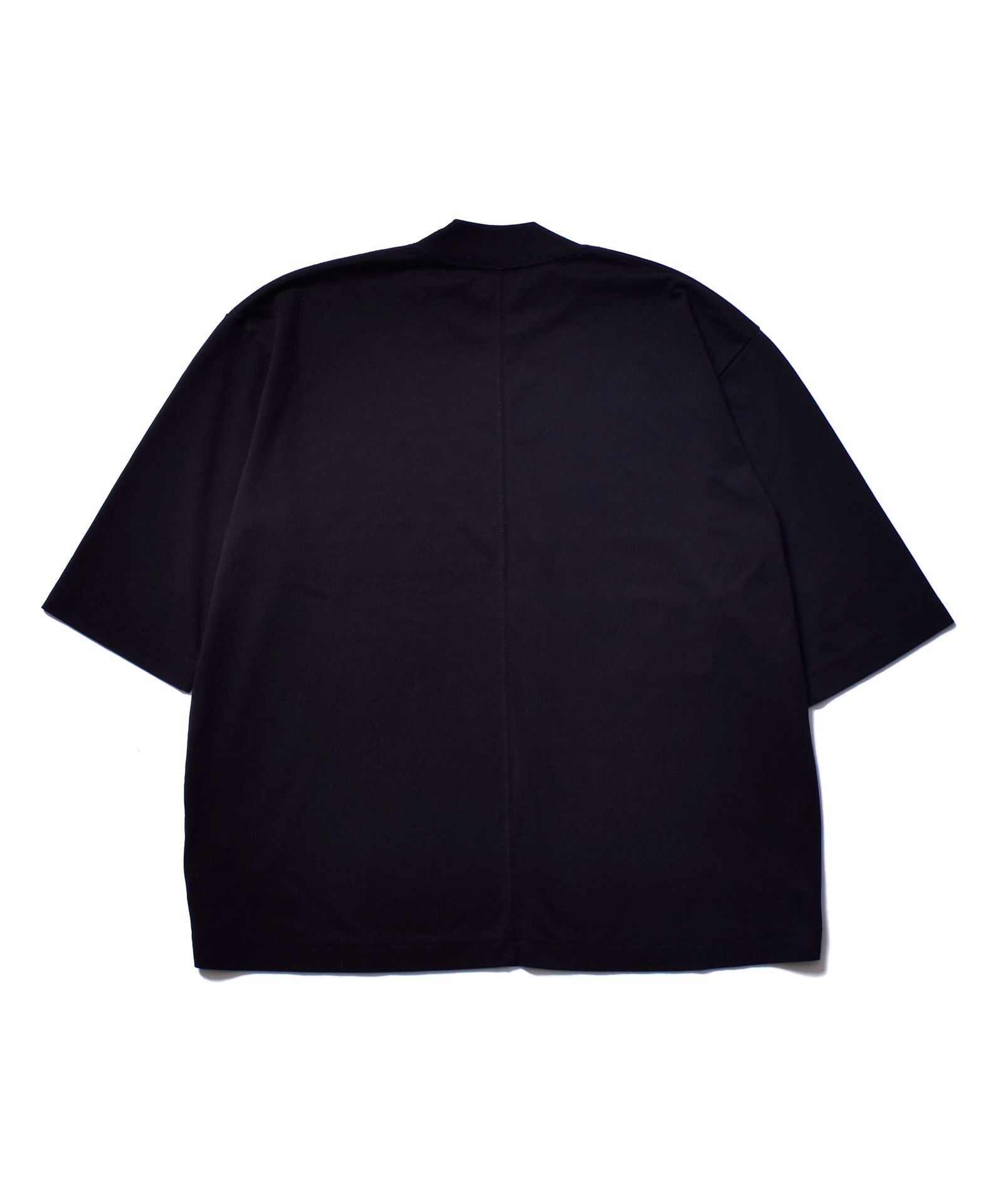 Smooth Mockneck Half Sleeve T-SH （BLK）