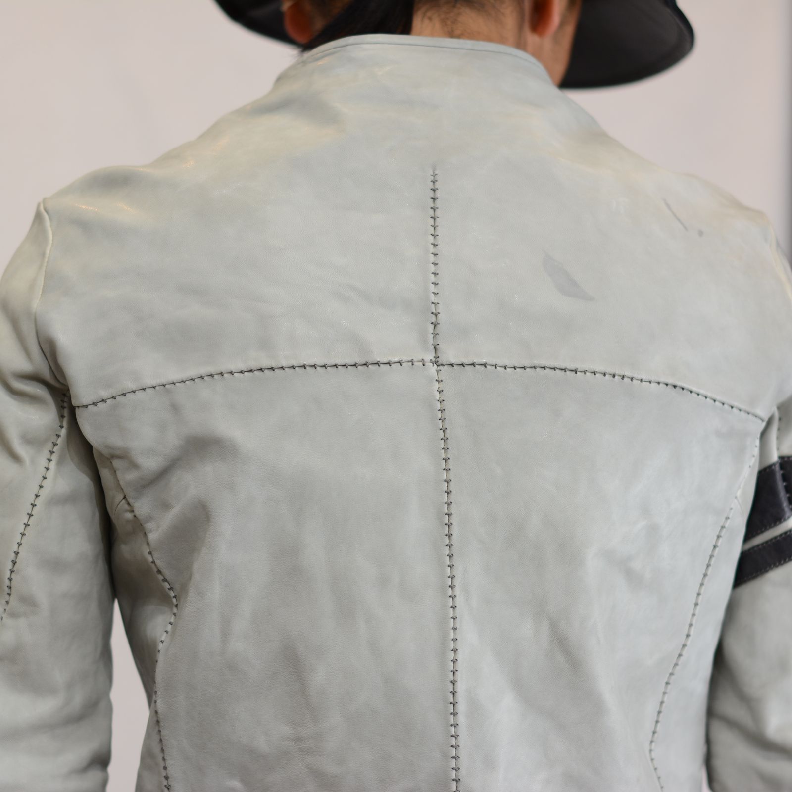 HORSE LEATHER NO COLLAR MOTO LINED DRT-1/S
