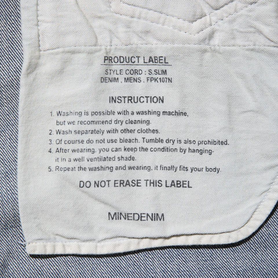MINEDENIM - 107 S.Slim USD | chord online store