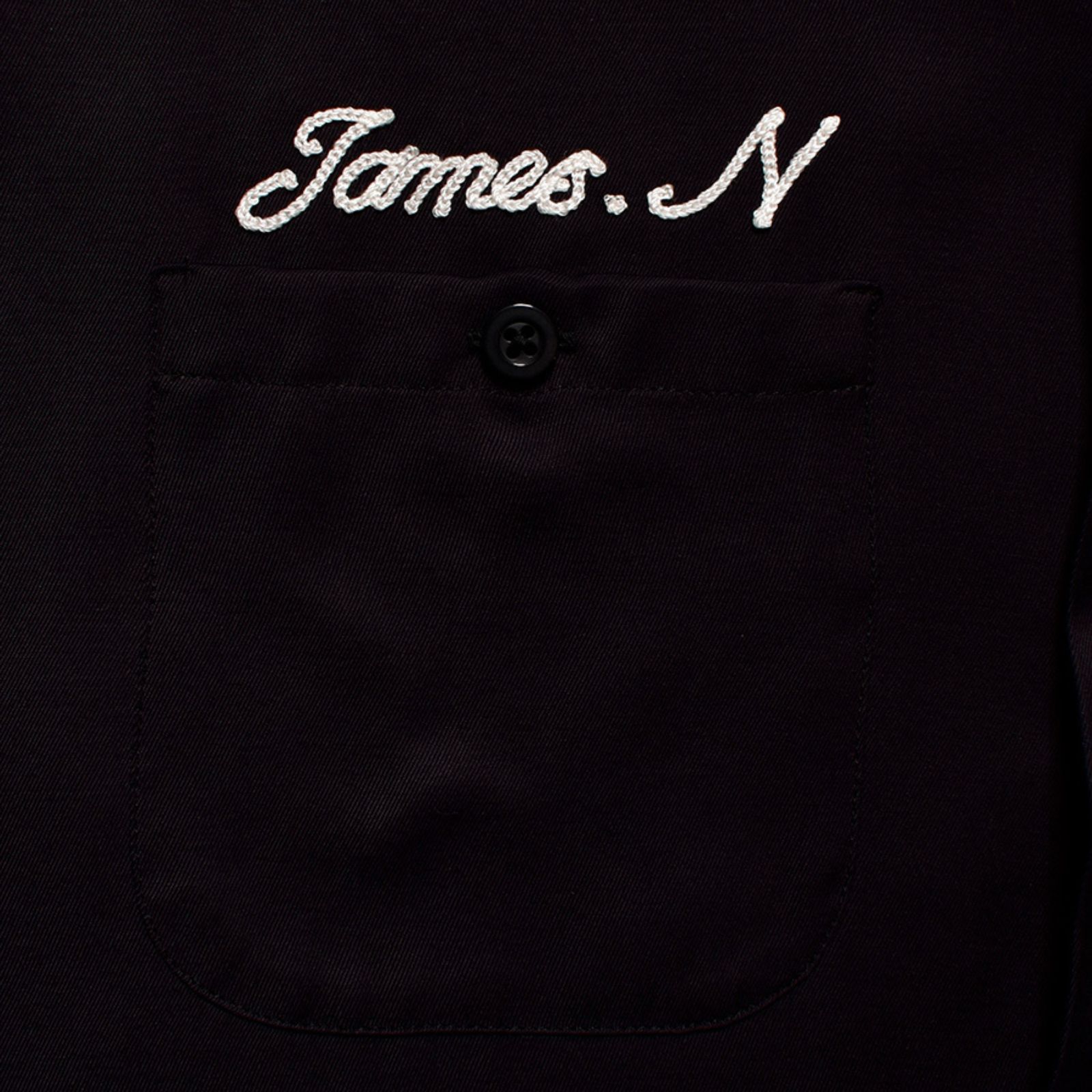Detroit Embroidery Bowling SH （BLK） / ボーリングシャツ （ブラック）