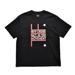 New Order “MOVEMENT” Crewneck T-SH （BLACK） /  ニューオーダー 「ムーブメント」 プリント Tシャツ （ブラック）