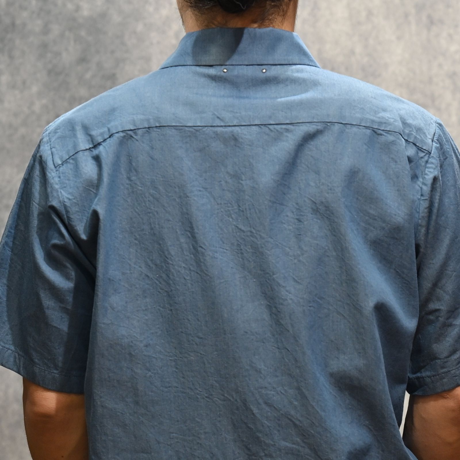 The Rhodes SL.Denim S.S Work SH （LBL） ストア 半袖シャツ （ライトブルー）｜2605-5002