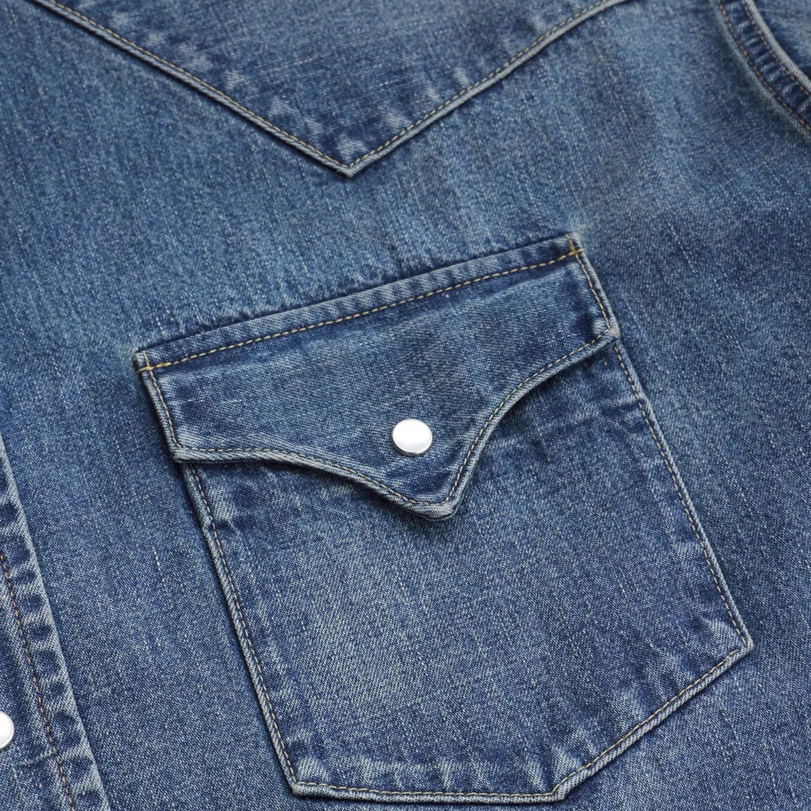 LV DENIM BIG WESTERN SHIRTS （USD） / USネイビー デニムトラウザー （インディゴ） 2026SS-PT4-YT