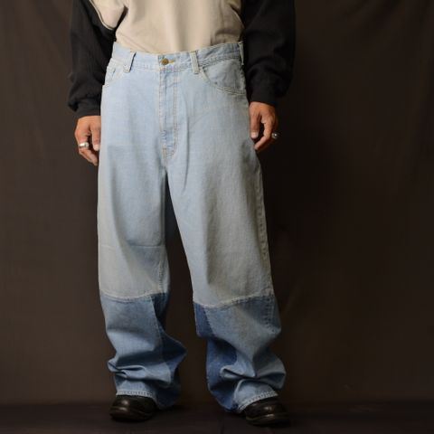 PATCHWORK BIG DENIM PANTS "
