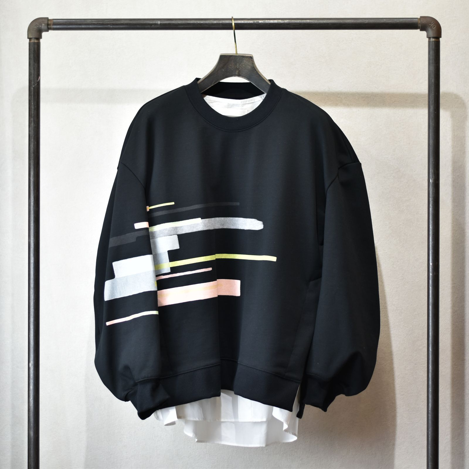 アンサンブルスウェットプルオーバー / LB23SS-PO04-FPR (BLACK)