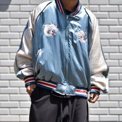 WOLF EMBROIDERED SOURVENIR JKT (NV/BE) / スカジャン