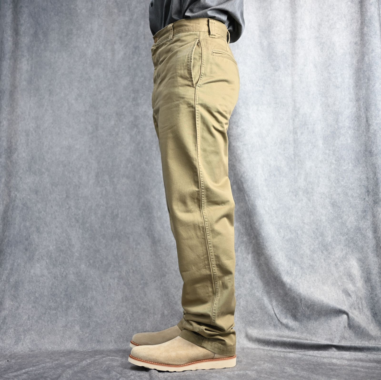マインデニム　チノパン　ベージュ　サイズ7 MINEDENIM - Washed Chino Type TRS Beige | River