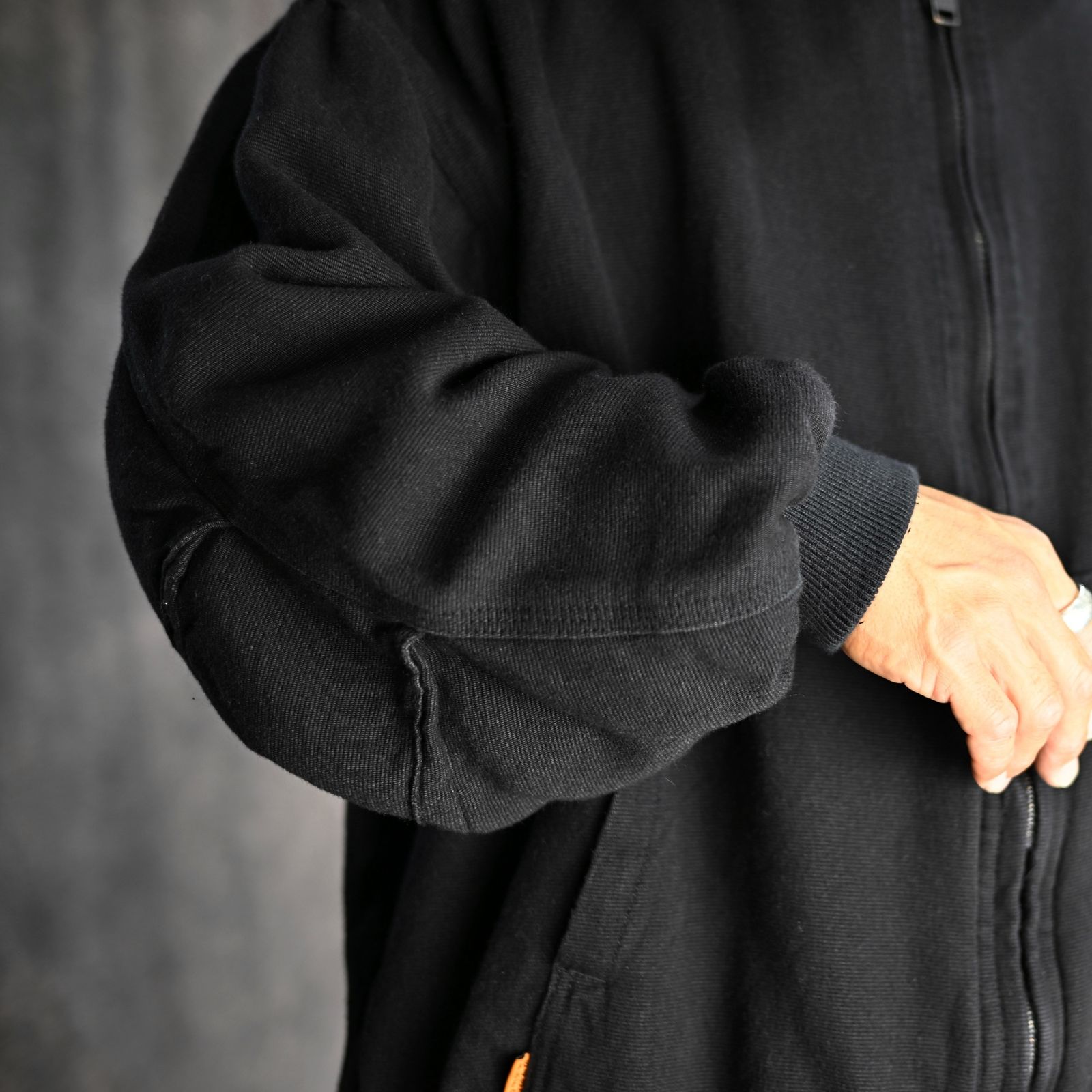 HOODIE BLOUSON (BLACK) -  フーディーブルゾン （ブラック） 1242-BL02-001