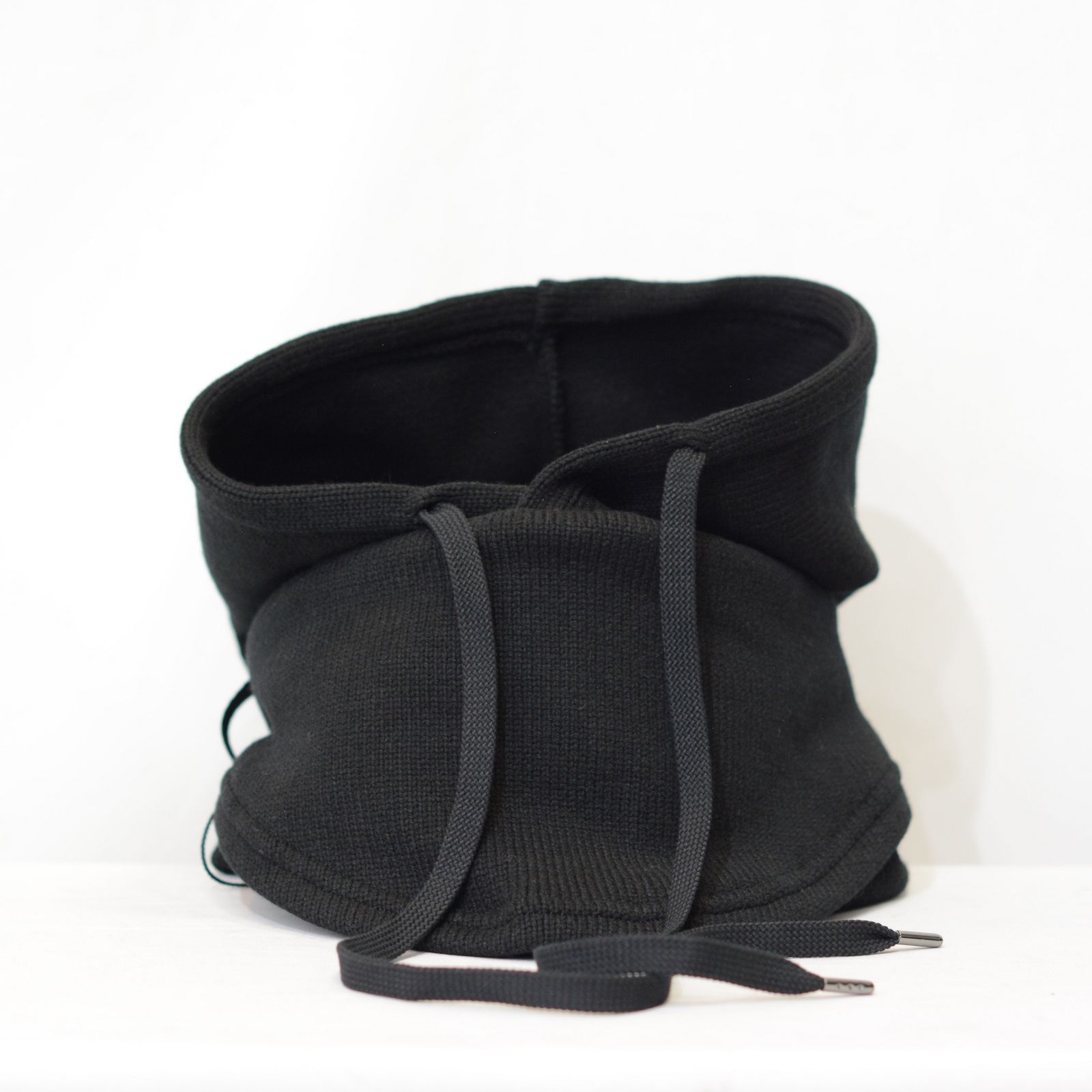 ニットスヌード フーディー （BLACK）