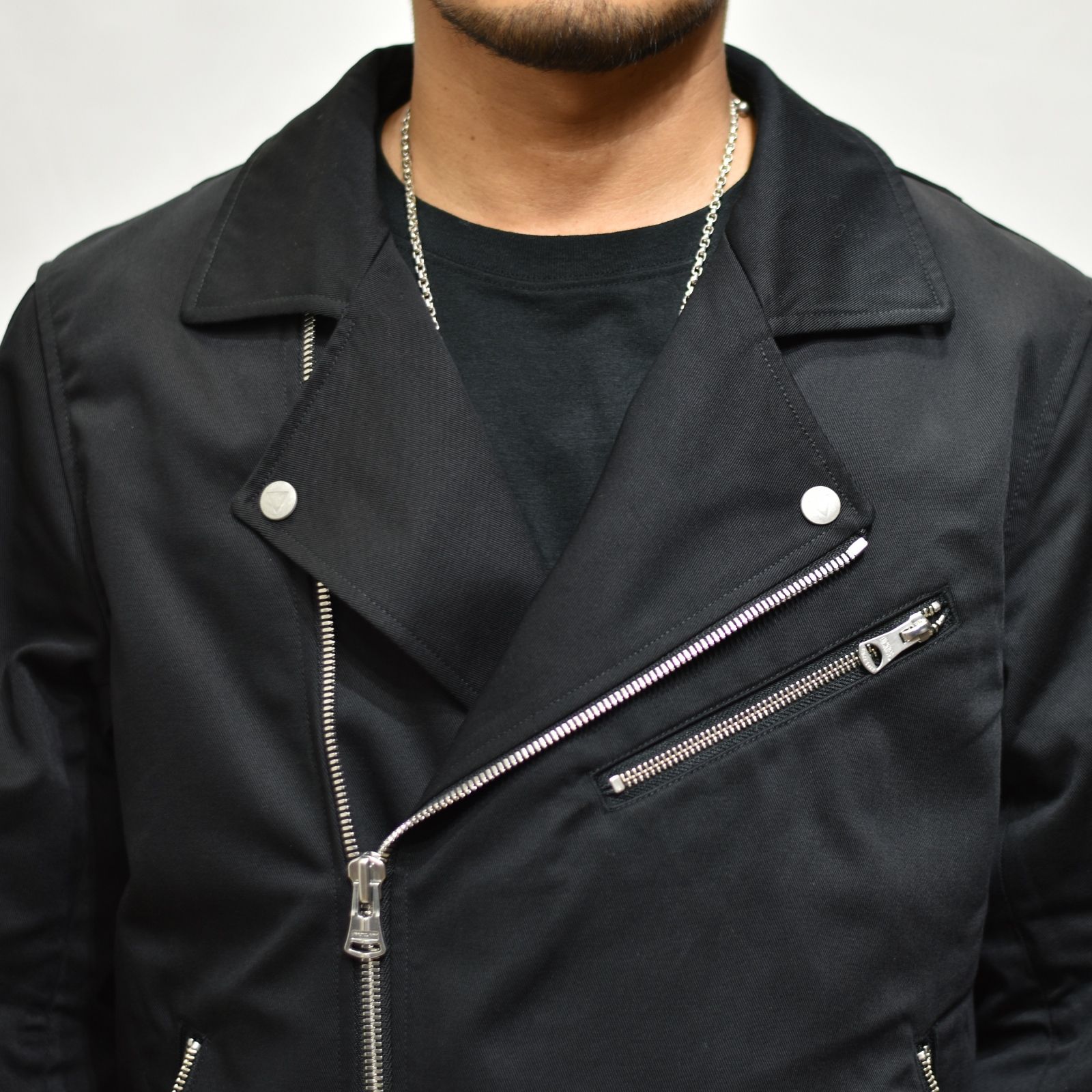 ISAMU KATAYAMA BACKLASH - ×× Dickies ライダース (BLACK