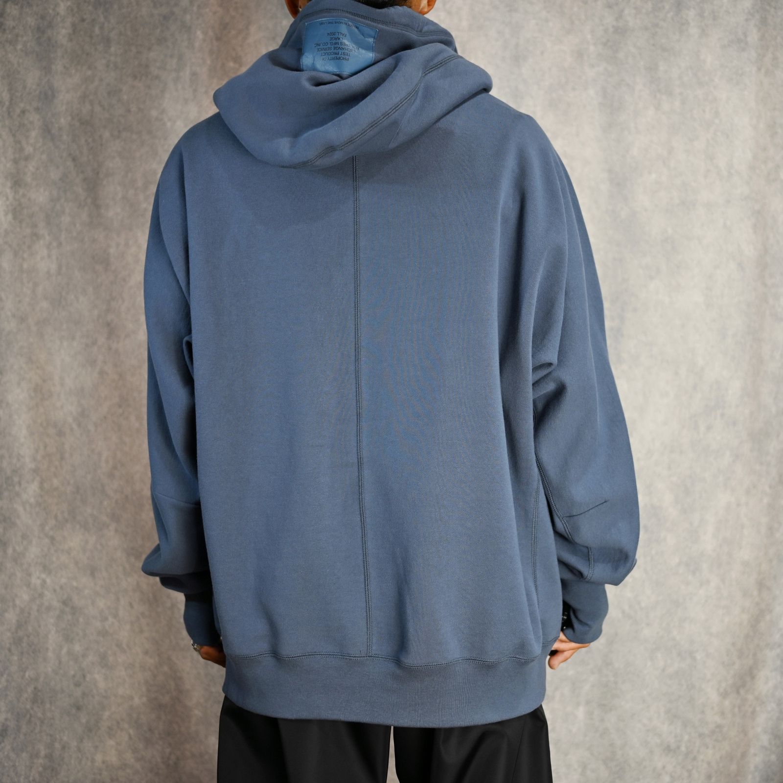 EXCHANGE POCKET HOODIE (BLUEGRAY) - フーディー パーカー （ブルーグレー） / 9242-CS01-009