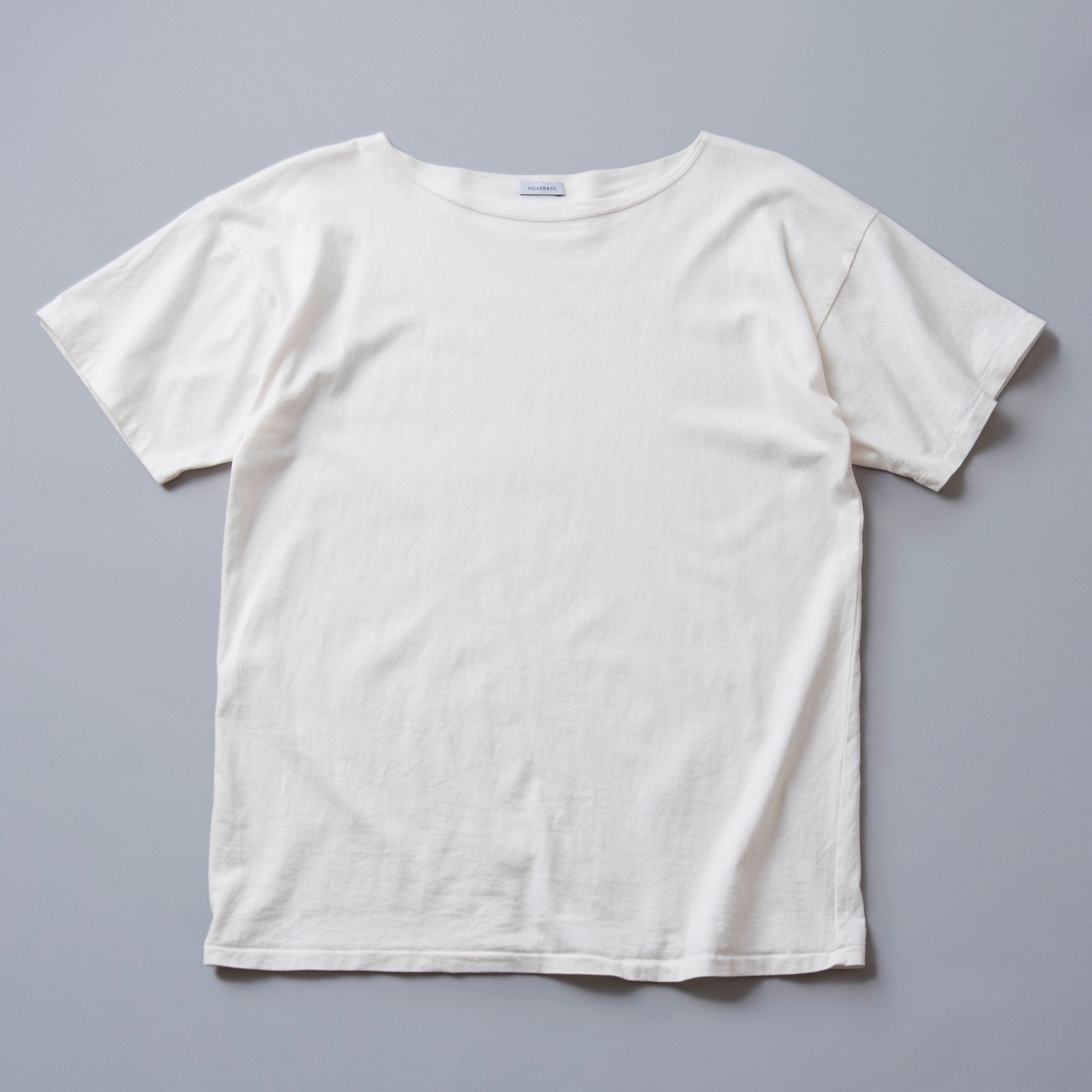 25SS【BOHEMSEO】HYPNOTIC BOATNECK T ボートネック Tシャツ BOHEMSEO : 25SS / HYPNOTIC BOATNECK T (2COLORS) (BOHEMSEO/T