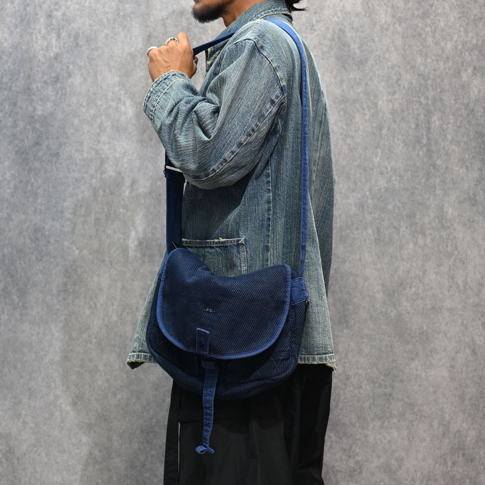 PC KENDO SHOULDER BAG M （BLUE） / ピーシーケンドーショルダーバッグ M （ブルー） PC-001-323-40
