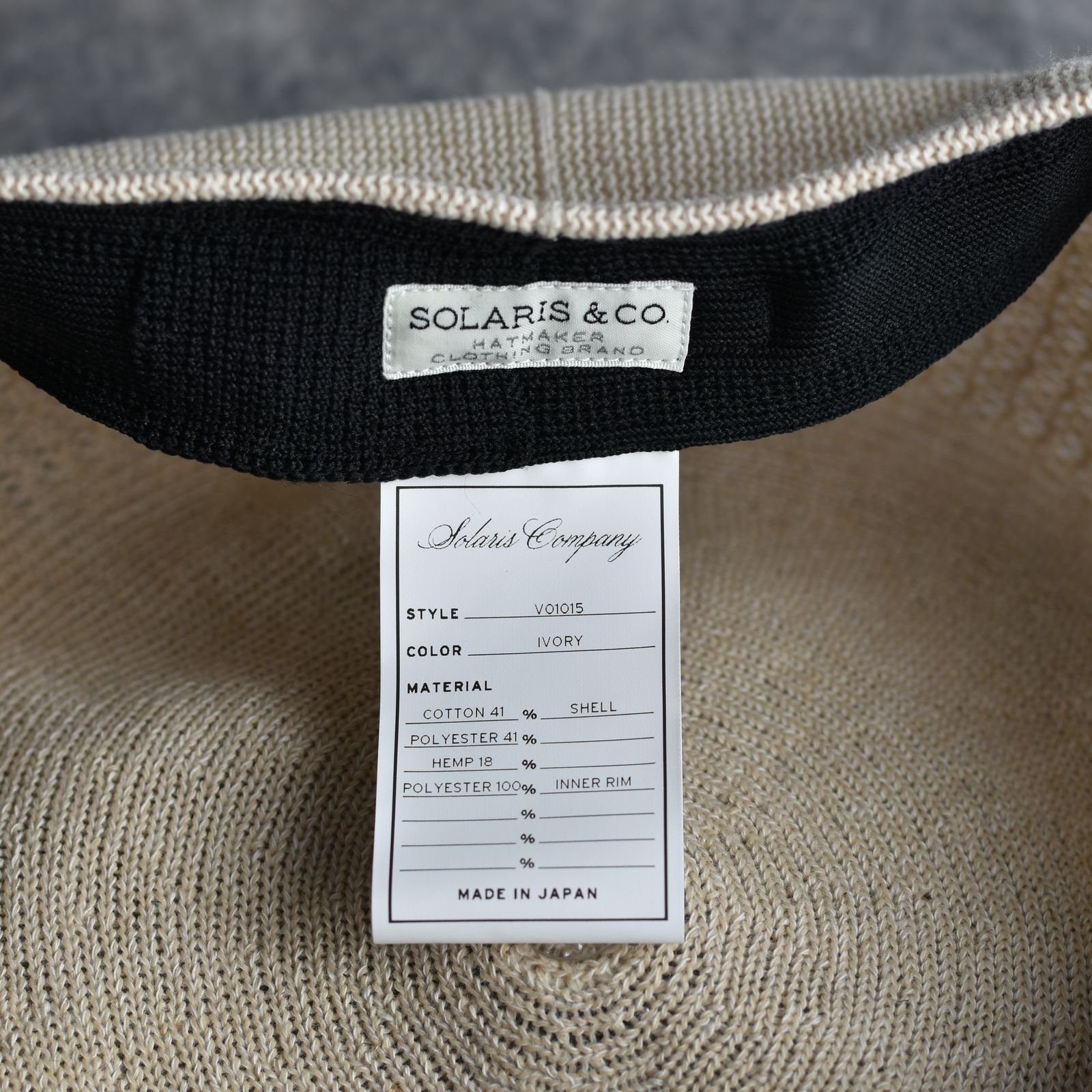 Linen Hunthing Cap "GENTLEMAN" (IVORY) / リネン ハンチング帽