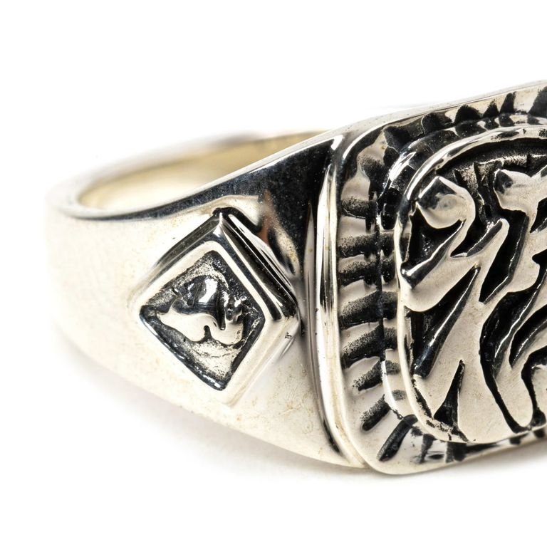 CALEE - MEXICAN TASTE JAPANESE FUKU PINKY RING (SILVER CALEE - MEXICAN TASTE JAPANESE FUKU PINKY RING (SILVER
