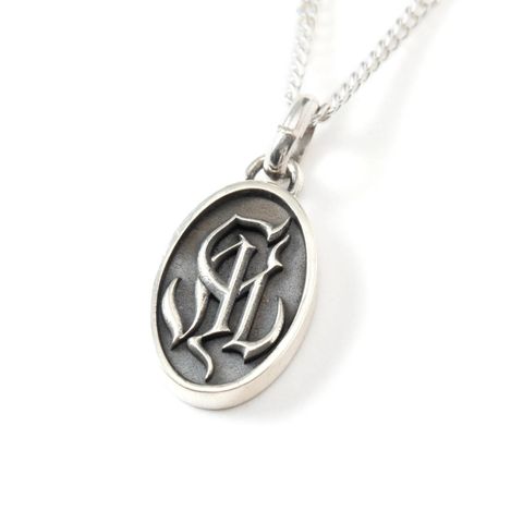 CAL NT LOGO SILVER COLLEGE NECKLACE (SILVER) / シルバー 印台ネックレス